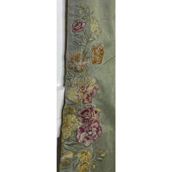 Driftwood Jeans Portofino Utility Boyfriend Crop Pant Floral Embroidered Boho XL - Picture 8 of 12